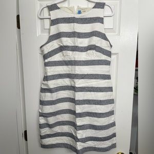 J Crew linen shift dress
